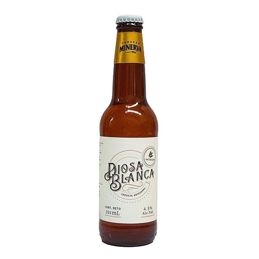 CERVEZA MINERVA DIOSA BLANCA 355 ML