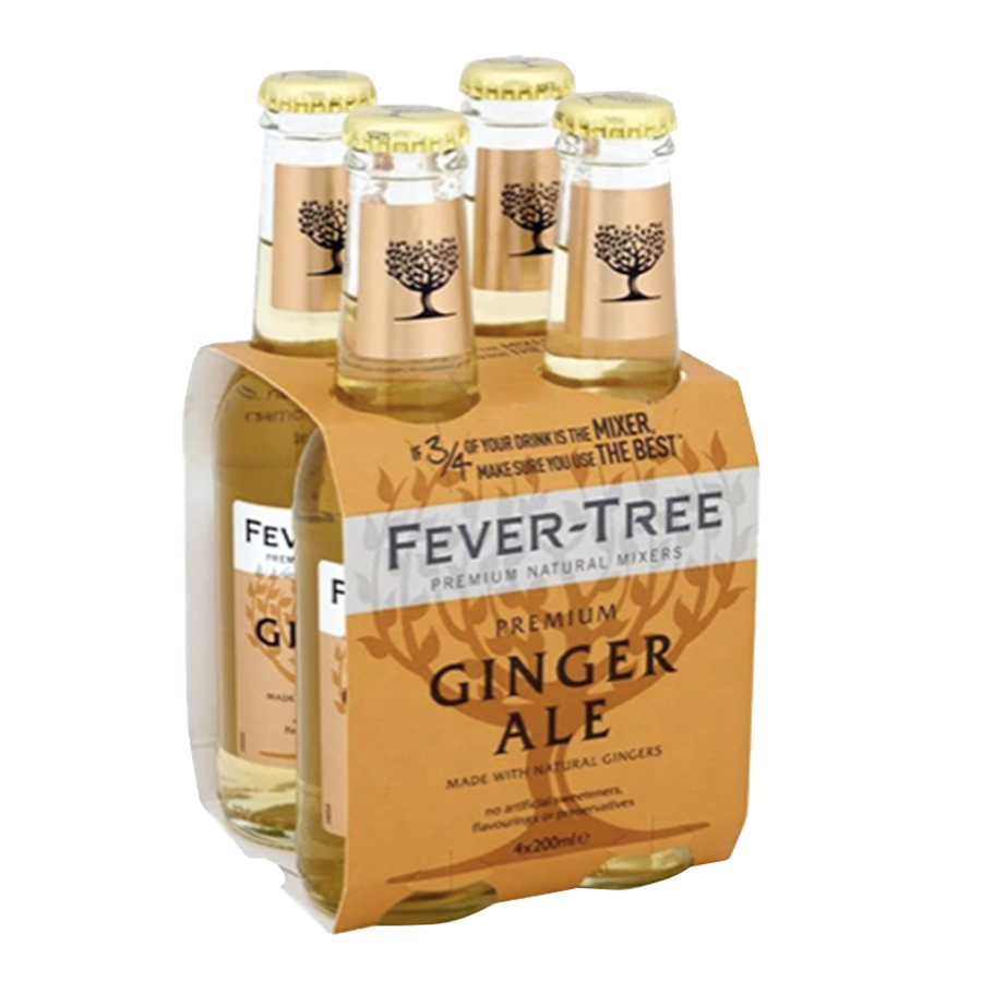 FEVER-TREE GINGER ALE 4 PACK 200 ML