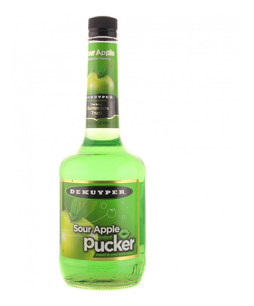 DEKUYPER SOUR APPLE PUCKET 750 ML