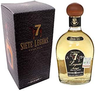 TEQUILA 7 LEGUAS ETIQUETA NEGRA AÑEJO 750 ML