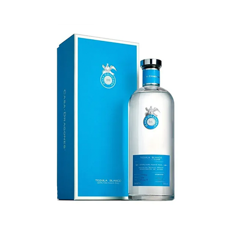 TEQUILA CASA DRAGONES BLANCO 750 ML