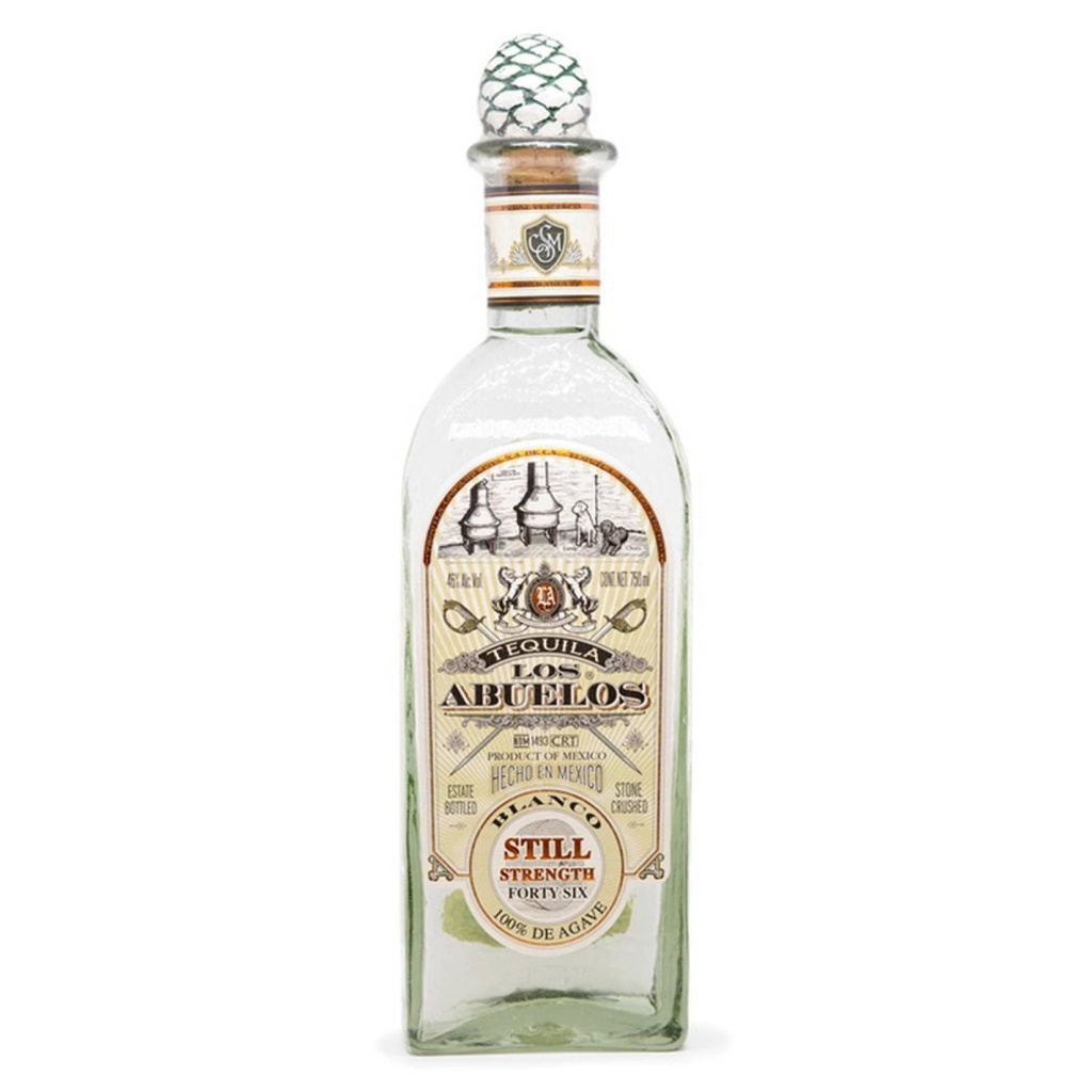 TEQUILA LOS ABUELOS BLANCO STILL STRENGHT 750 ML