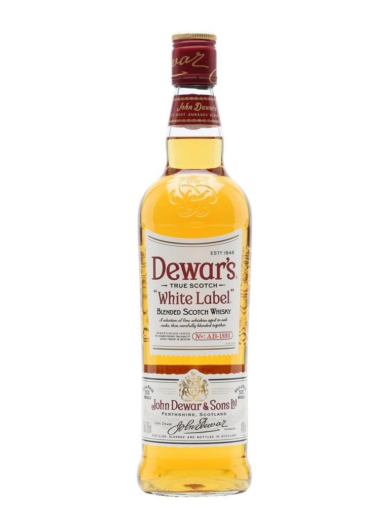 WHISKY DEWARS WHITE LABEL 750 ML