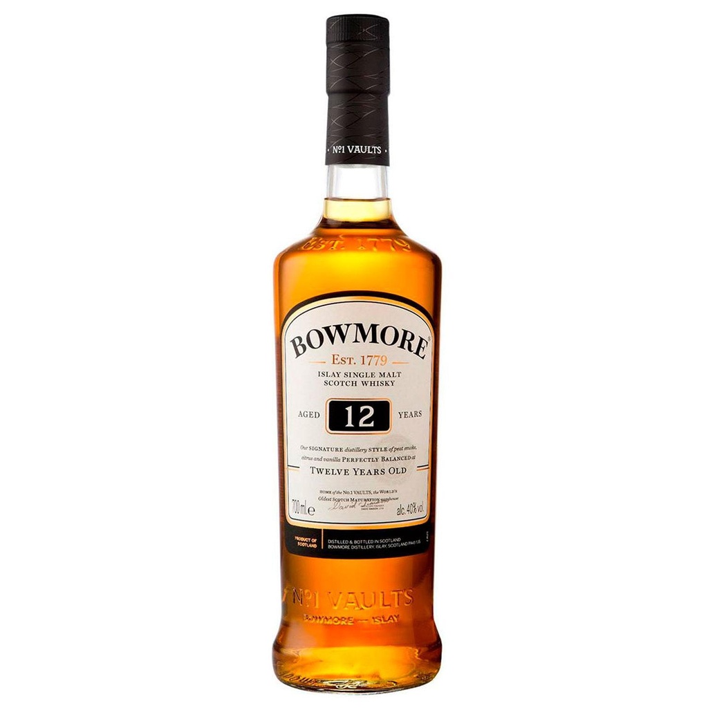WHISKY BOWMORE 12 AÑOS 700 ML