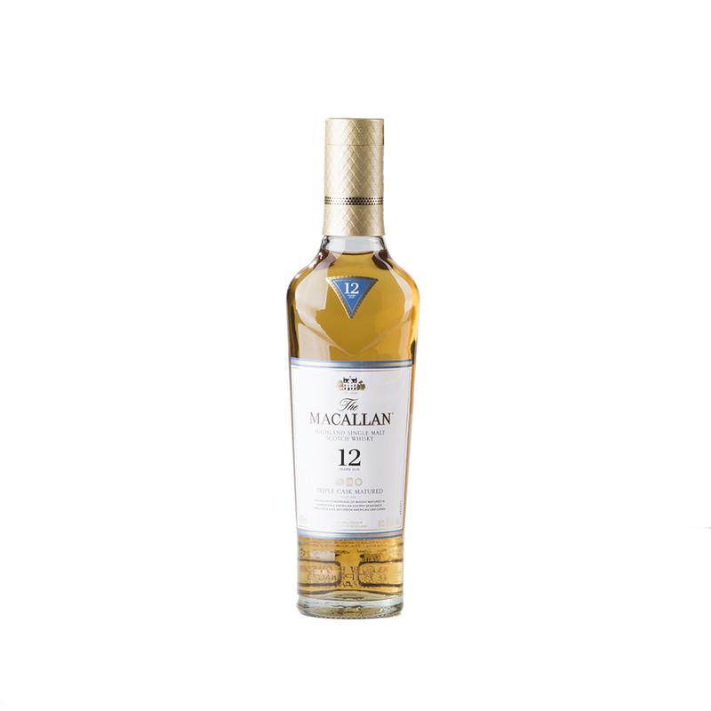 WHISKY THE MACALLAN 12 AÑOS TRPLCSCK 350 ML