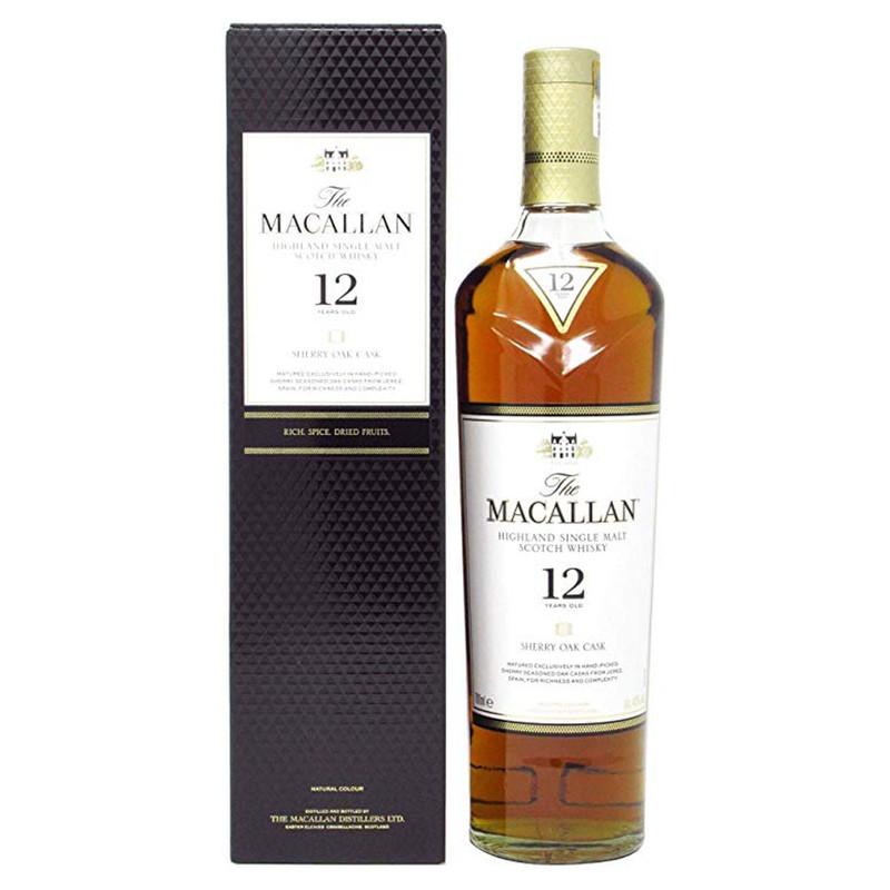 WHISKY THE MACALLAN 12 AÑOS SHERRY OAK 700 ML