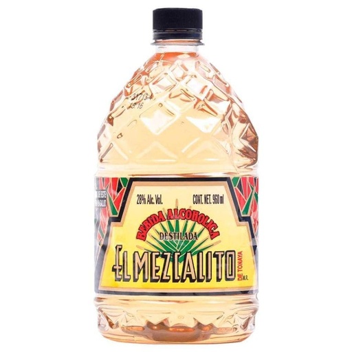 [DDA-01786] LICOR DE CAÑA EL MEZCALITO AMARILLO 960 ML