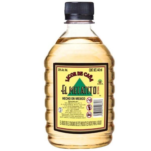 [DDA-01787] LICOR DE CAÑA EL MEZCALITO AMARILLO 440 ML