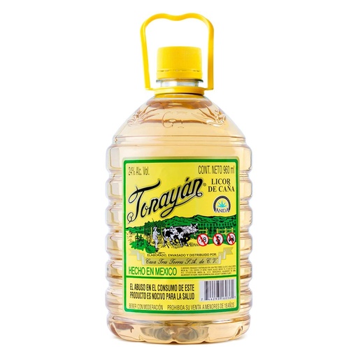 [DDA-01792] LICOR DE CAÑA TONAYAN PET AMARILLO 440 ML
