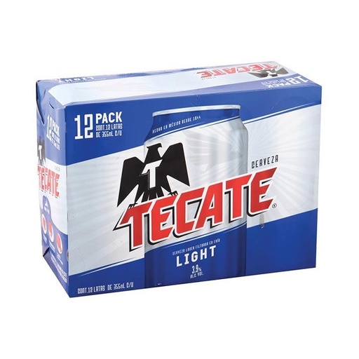 [CER-01993] CERVEZA TECATE LIGHT 12-PACK LT 355 ML