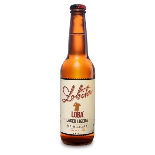 [CER-02048] CERVEZA LOBA LOBITA LAGER BOTELLA 355 ML