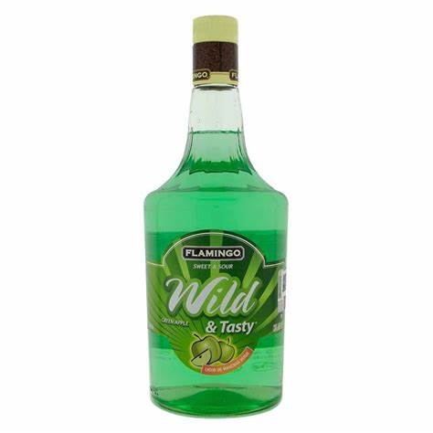 [LIC-02367] FLAMINGO WILD & TASTY DE MANZANA VERDE 1 L