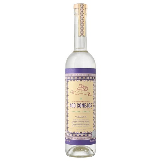 [MEZ-02388] MEZCAL 400 CONEJOS ESPADIN TOBALA 750 ML