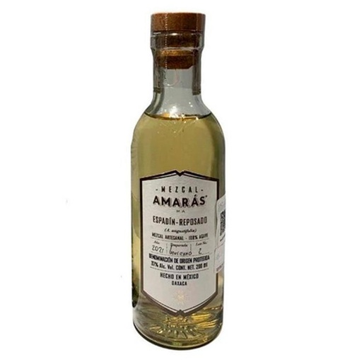 [MEZ-02405] MEZCAL AMARAS REPOSADO ESPADIN 200 ML