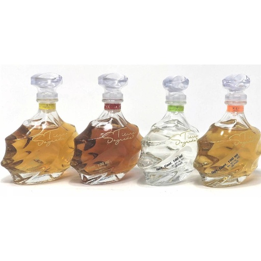 [TEQ-02533] TEQUILA PAQ TEQUILA TIERRA SAGRADA BCO-REP-AÑEJO-EXTRAAÑEJO C/4 MINIS MINI