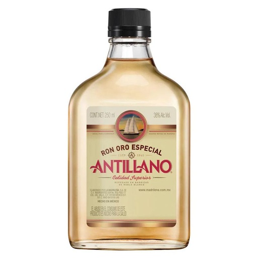 [RON-02656] RON ANTILLANO ORO 250 ML