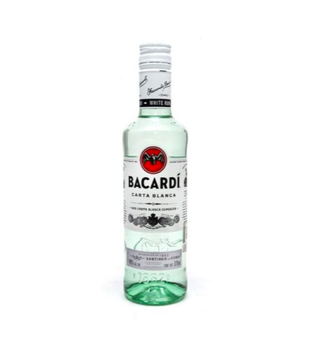 [RON-02669] RON BACARDI CARTA BLANCA 375 ML