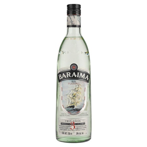 [RON-02684] RON BARAIMA BLANCO 3 AÑOS 750 ML