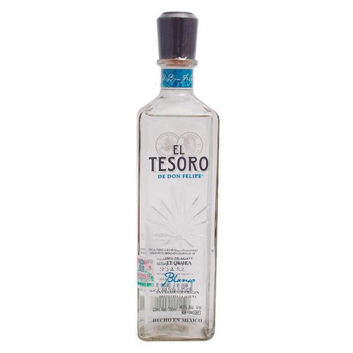 [TEQ-02900] TEQUILA EL TESORO DE DON FELIPE BLANCO 750 ML