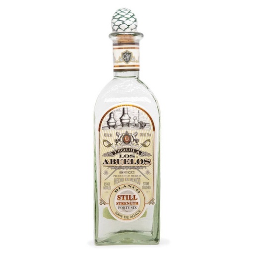 [TEQ-03010] TEQUILA LOS ABUELOS BLANCO STILL STRENGHT 750 ML