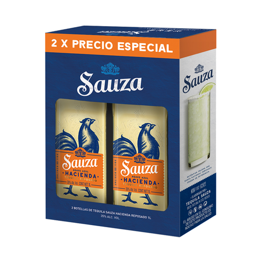 [TEQ-03128] TEQUILA SAUZA HACIENDA REPOSADO DUO 1 L