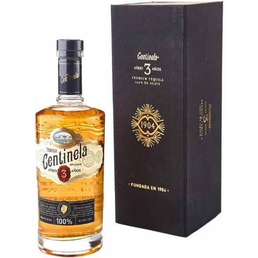 [TEQ-03215] TEQUILA CENTINELA 1904 AÑEJO 3 AÑOS 750 ML