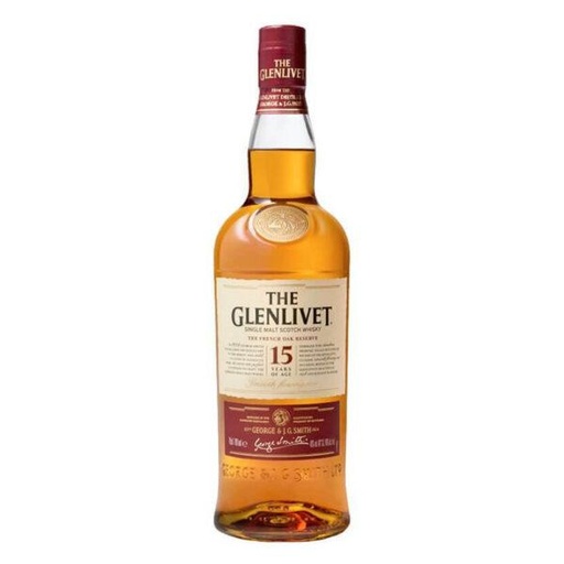 [WHI-03523] WHISKY THE GLENLIVET 15 AÑOS 750 ML