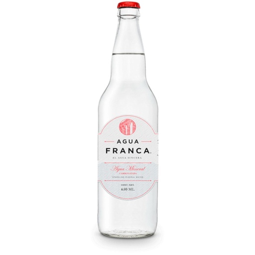 [AGU-03619] AGUA FRANCA CON GAS 650 ML